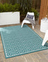 Seaside Lattice Collection Area Rug - Brighton