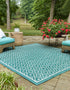 Seaside Lattice Collection Area Rug - Brighton