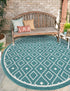 Seaside Lattice Collection Area Rug - Brighton