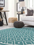 Seaside Lattice Collection Area Rug - Brighton