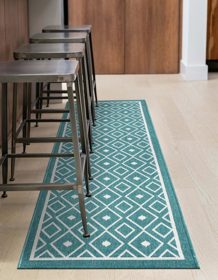 Seaside Lattice Collection Area Rug - Brighton