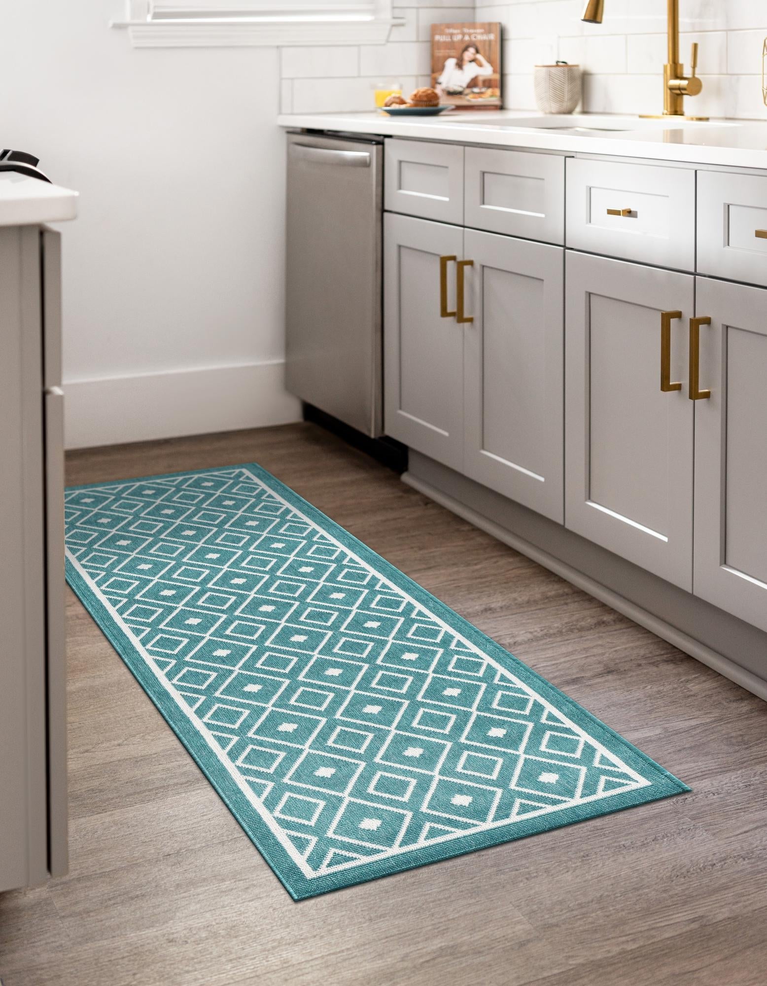 Seaside Lattice Collection Area Rug - Brighton