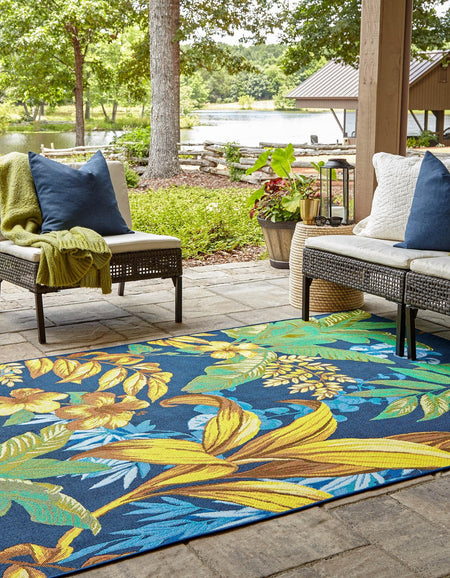 Seaside Blooms Collection Area Rug -  Grove