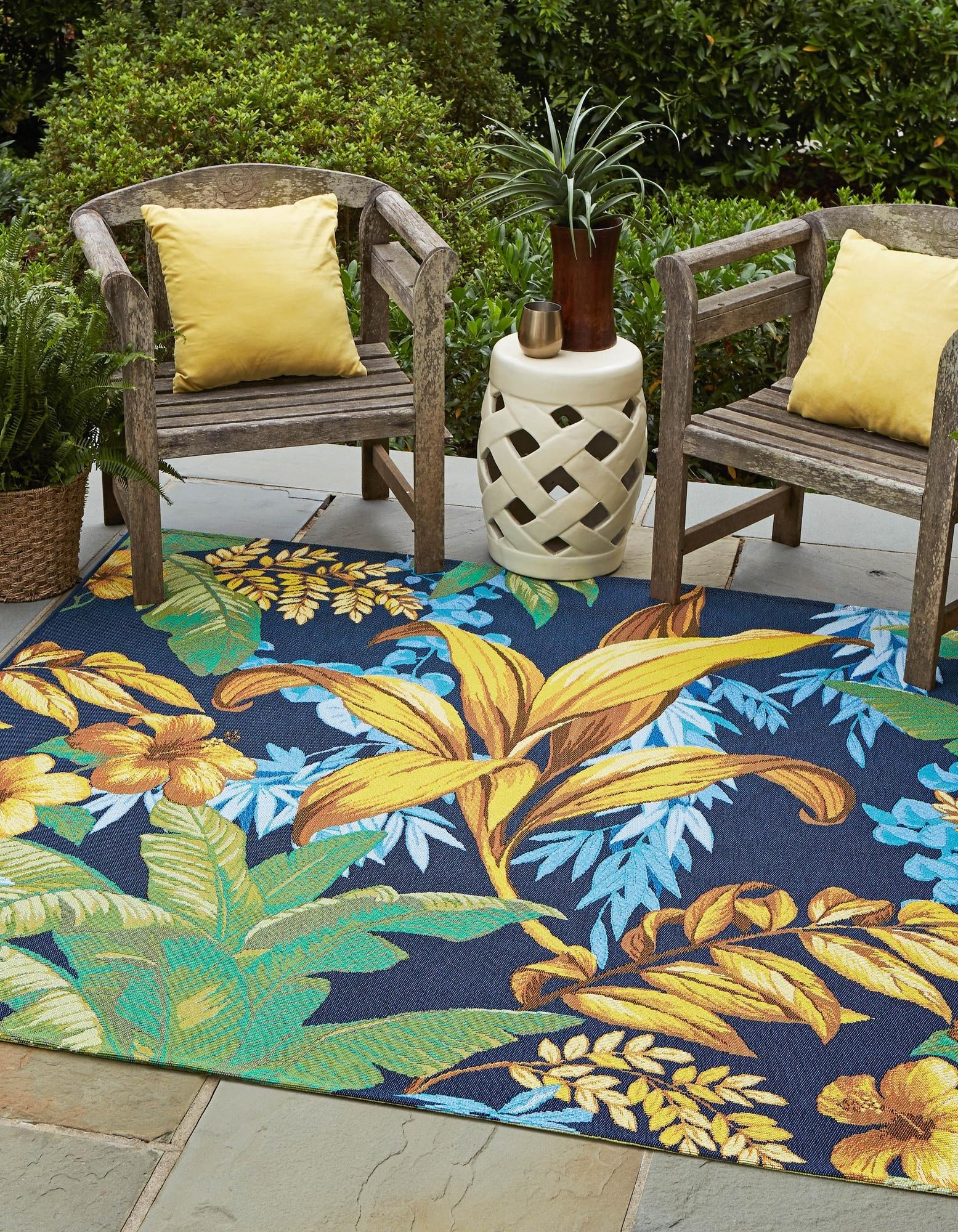 Seaside Blooms Collection Area Rug -  Grove