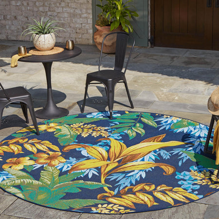 Seaside Blooms Collection Area Rug -  Grove