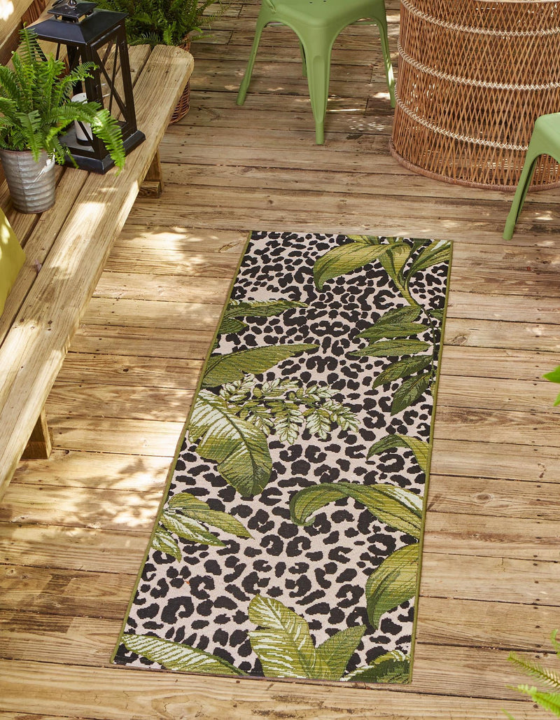 Garden Terrace Escape Collection Area Rug -  Lotus Runner Green  lifestyle 23