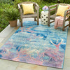 Seaside Haven Rugs Collection Area Rug - Marina Rectangle Multi  lifestyle 9