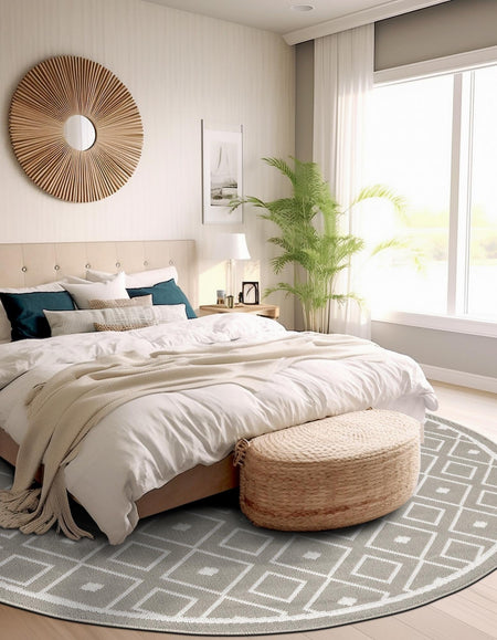 Seaside Lattice Collection Area Rug - Brighton