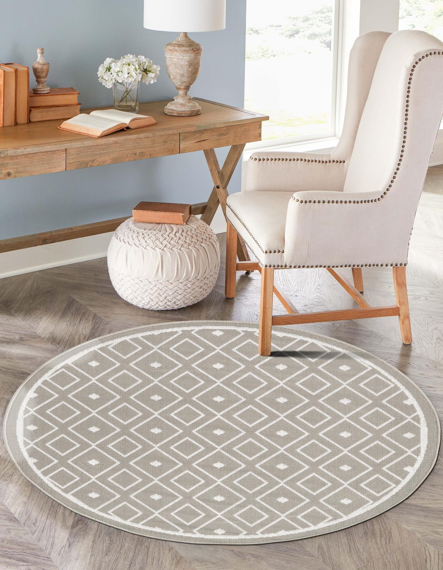 Seaside Lattice Collection Area Rug - Brighton