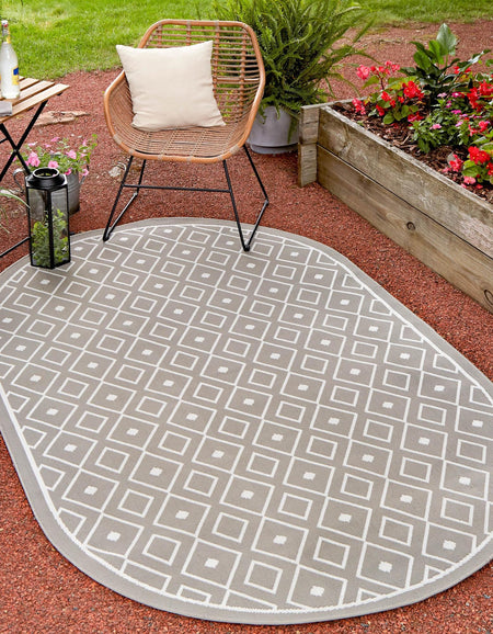 Seaside Lattice Collection Area Rug - Brighton