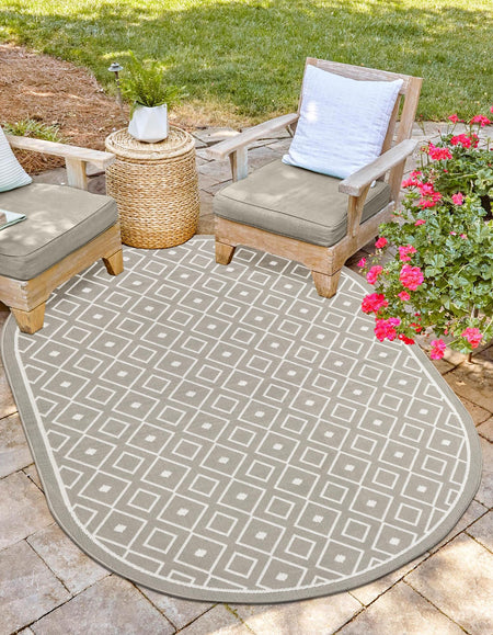 Seaside Lattice Collection Area Rug - Brighton