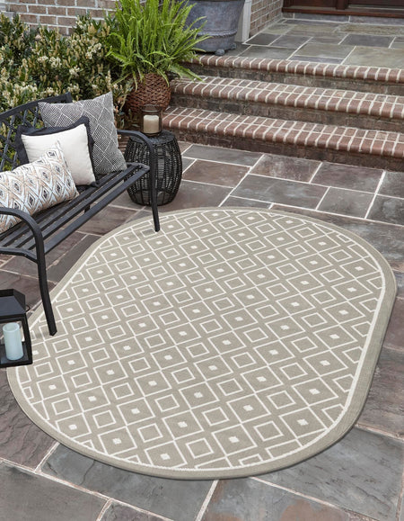 Seaside Lattice Collection Area Rug - Brighton