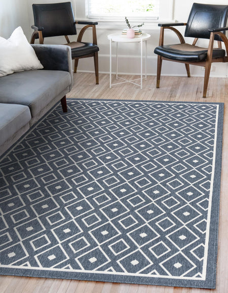 Seaside Lattice Collection Area Rug - Brighton