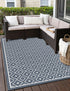 Seaside Lattice Collection Area Rug - Brighton