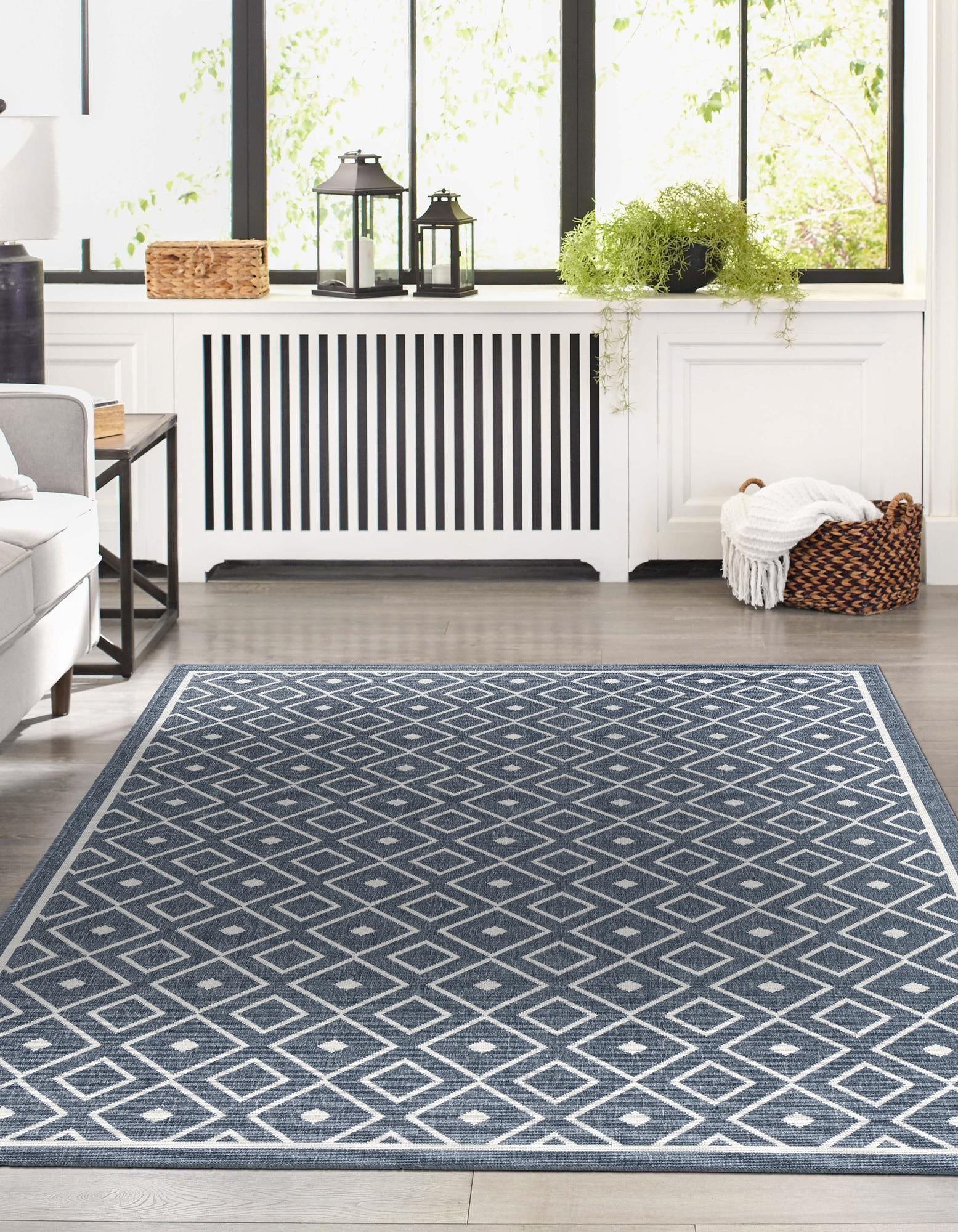 Seaside Lattice Collection Area Rug - Brighton