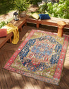 Patio Elegance Collection Area Rug -  Sanctuary Rectangle Multi  lifestyle 2