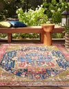 Patio Elegance Collection Area Rug -  Sanctuary Rectangle Multi  lifestyle 3