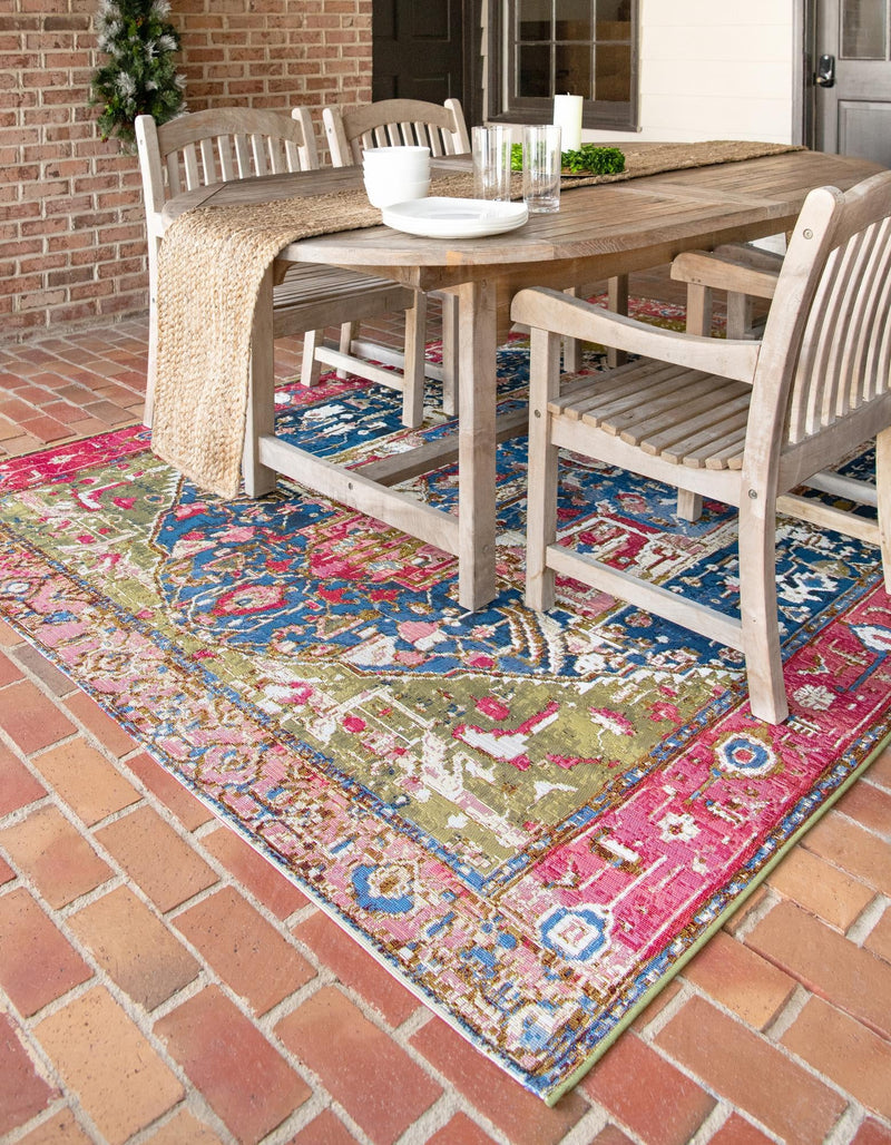 Patio Elegance Collection Area Rug -  Sanctuary Rectangle Multi  lifestyle 4