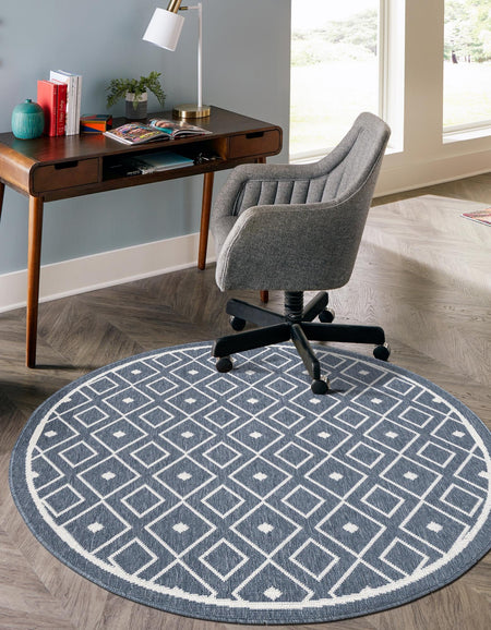 Seaside Lattice Collection Area Rug - Brighton