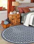 Seaside Lattice Collection Area Rug - Brighton