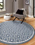 Seaside Lattice Collection Area Rug - Brighton