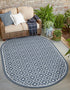 Seaside Lattice Collection Area Rug - Brighton