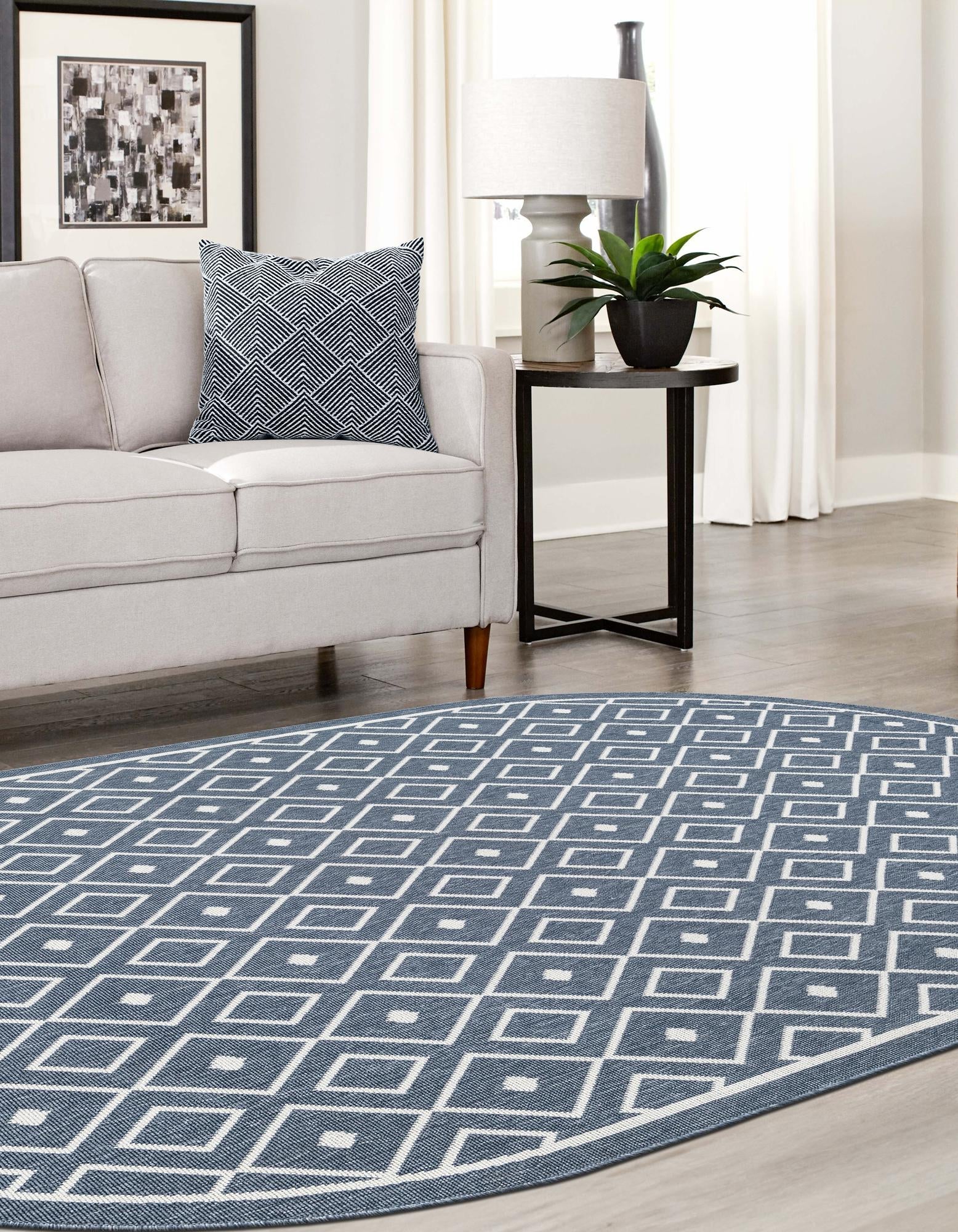 Seaside Lattice Collection Area Rug - Brighton