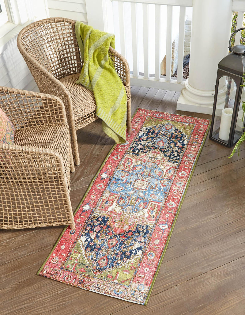 Patio Elegance Collection Area Rug -  Sanctuary Runner Multi  lifestyle 16