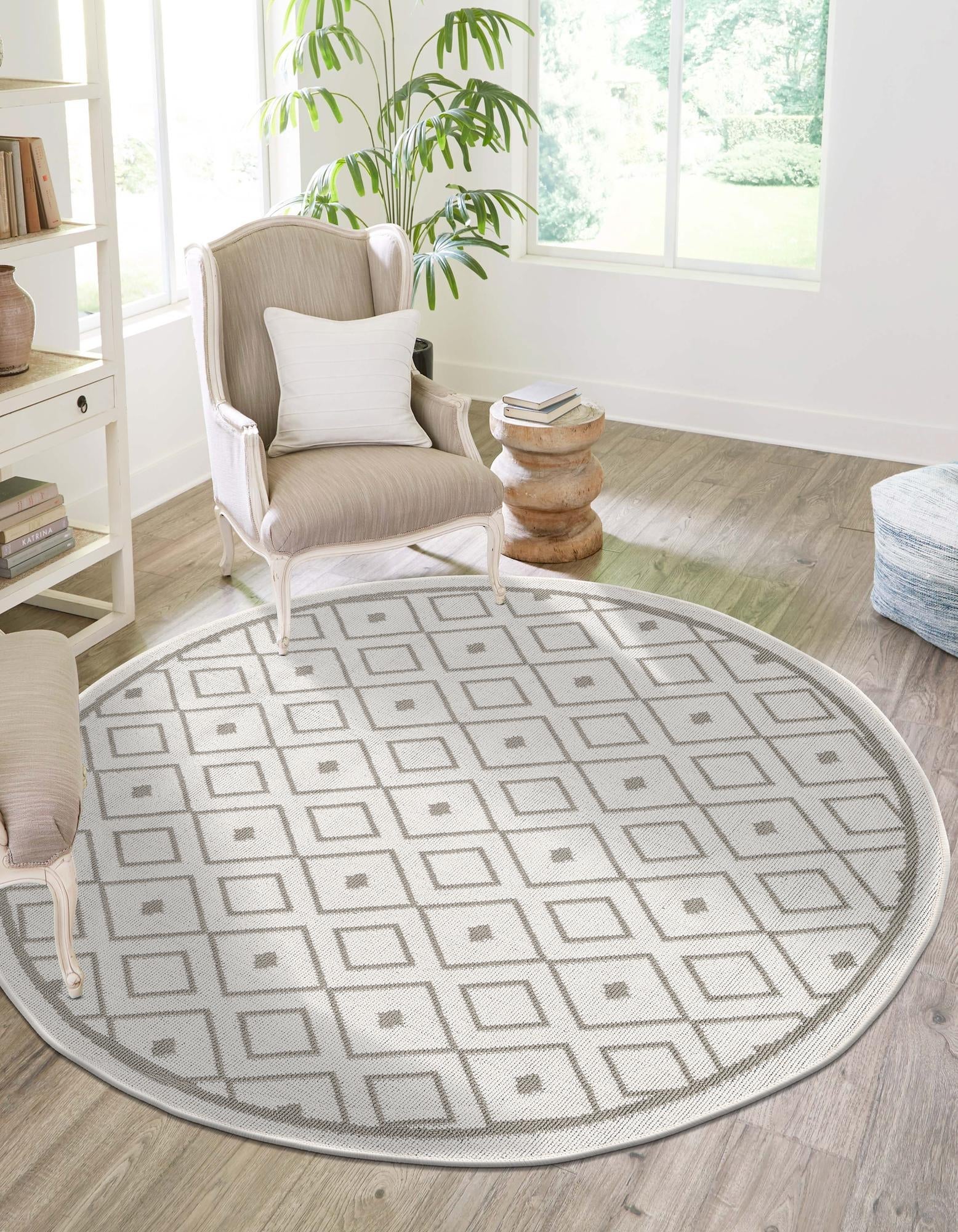 Seaside Lattice Collection Area Rug - Brighton