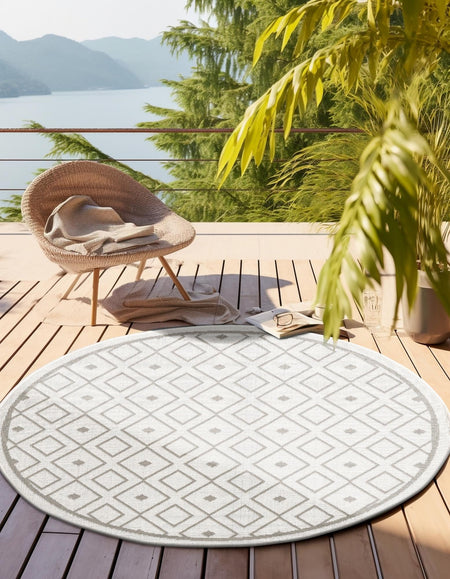 Seaside Lattice Collection Area Rug - Brighton