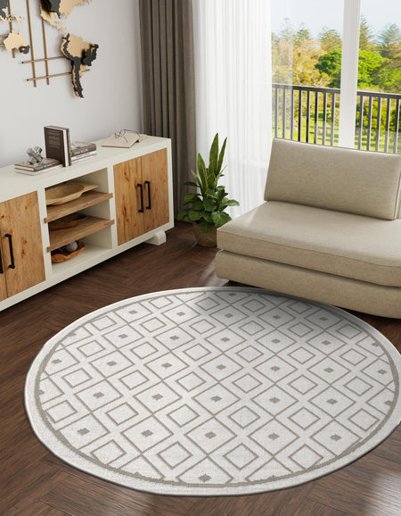 Seaside Lattice Collection Area Rug - Brighton