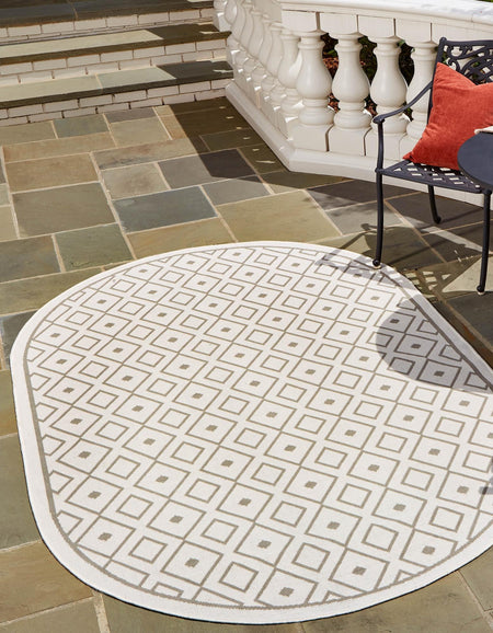 Seaside Lattice Collection Area Rug - Brighton