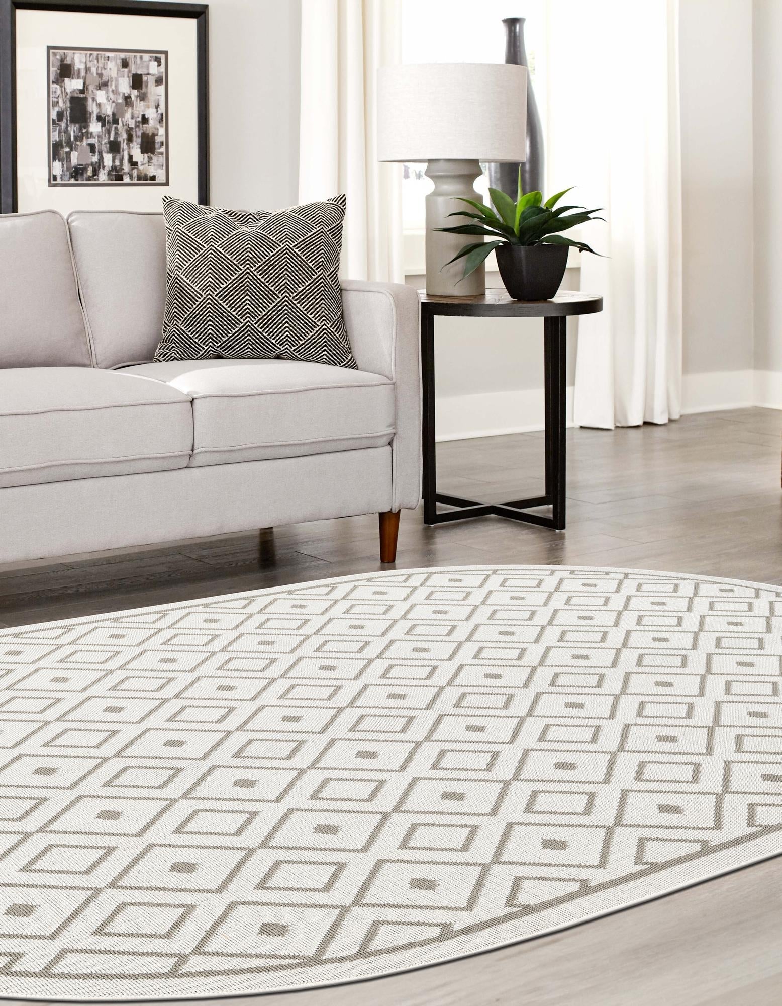 Seaside Lattice Collection Area Rug - Brighton