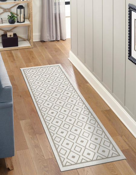 Seaside Lattice Collection Area Rug - Brighton