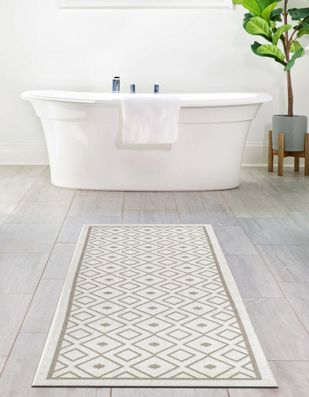 Seaside Lattice Collection Area Rug - Brighton