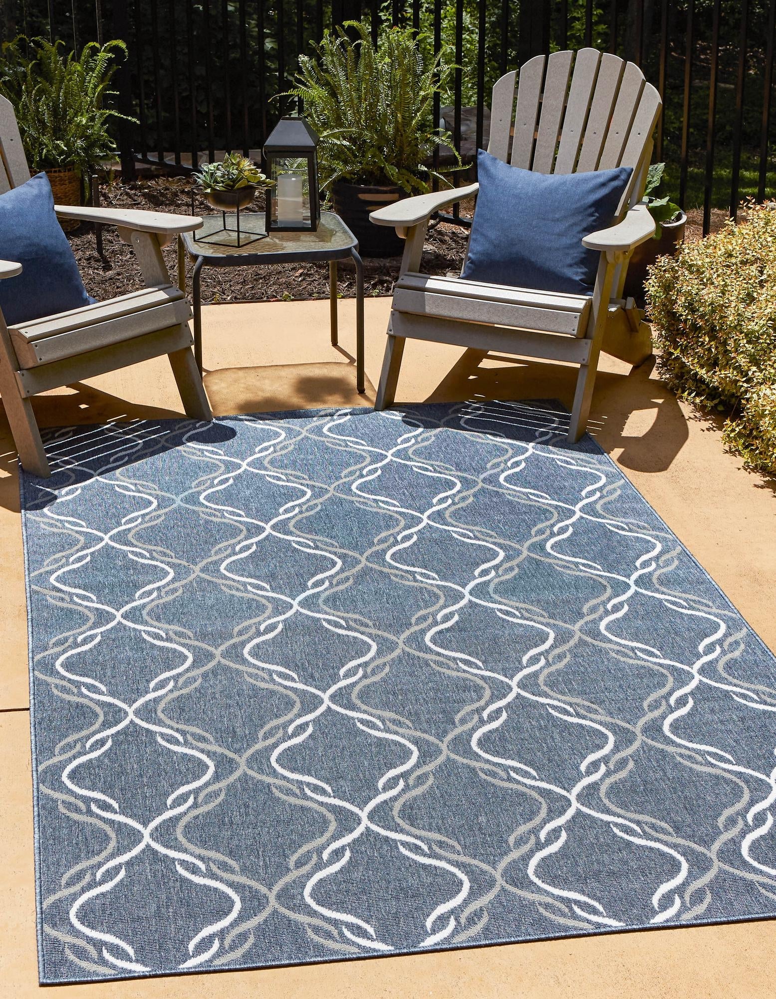 Seaside Lattice Collection Area Rug -  Hastings