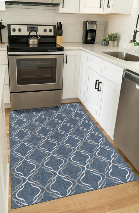 Seaside Lattice Collection Area Rug -  Hastings