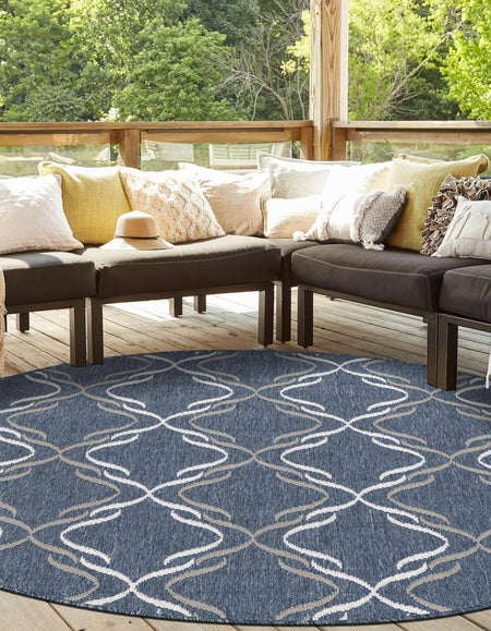 Seaside Lattice Collection Area Rug -  Hastings