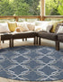 Seaside Lattice Collection Area Rug -  Hastings