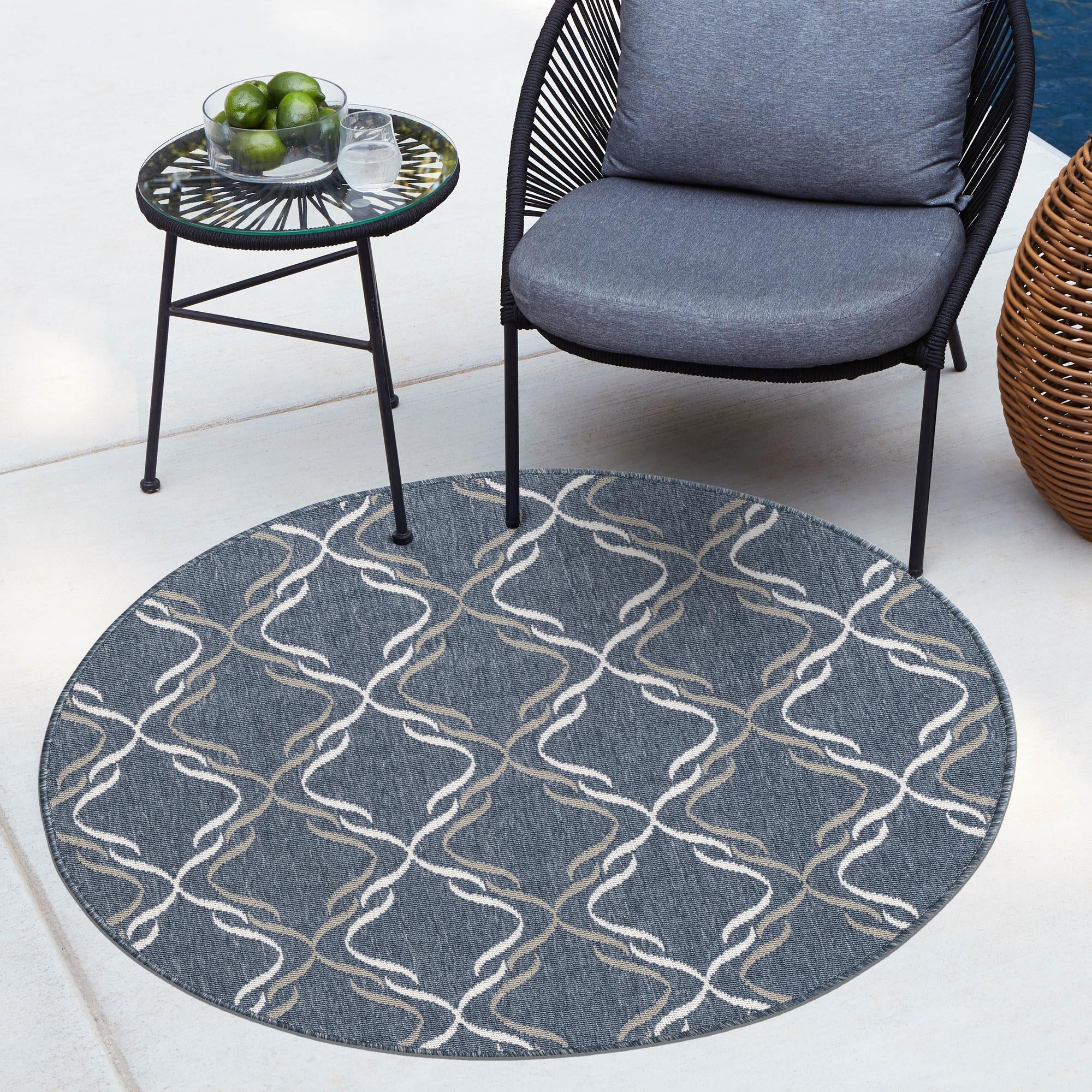 Seaside Lattice Collection Area Rug -  Hastings