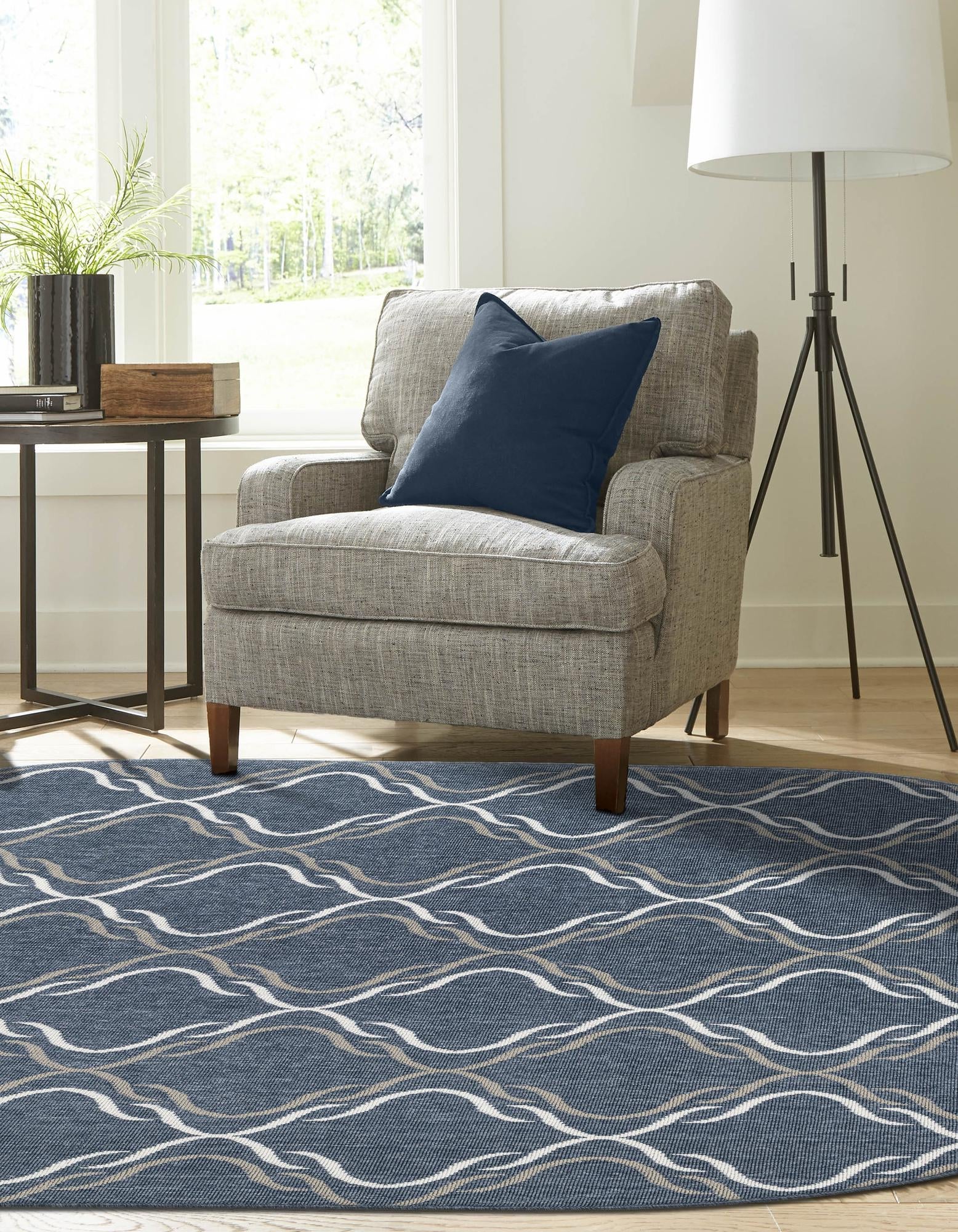 Seaside Lattice Collection Area Rug -  Hastings