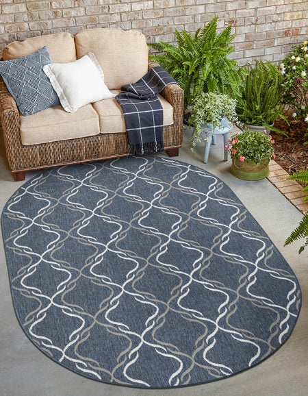 Seaside Lattice Collection Area Rug -  Hastings