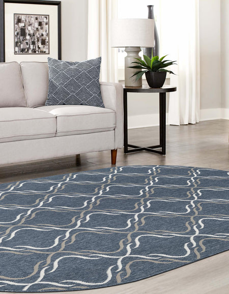 Seaside Lattice Collection Area Rug -  Hastings