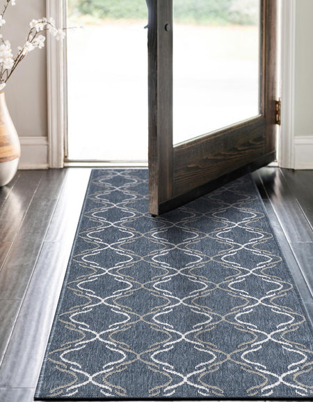 Seaside Lattice Collection Area Rug -  Hastings