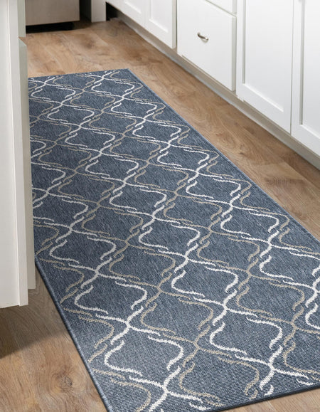 Seaside Lattice Collection Area Rug -  Hastings