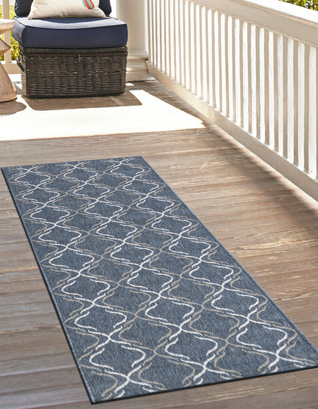 Seaside Lattice Collection Area Rug -  Hastings