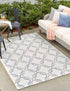 Seaside Lattice Collection Area Rug -  Hastings