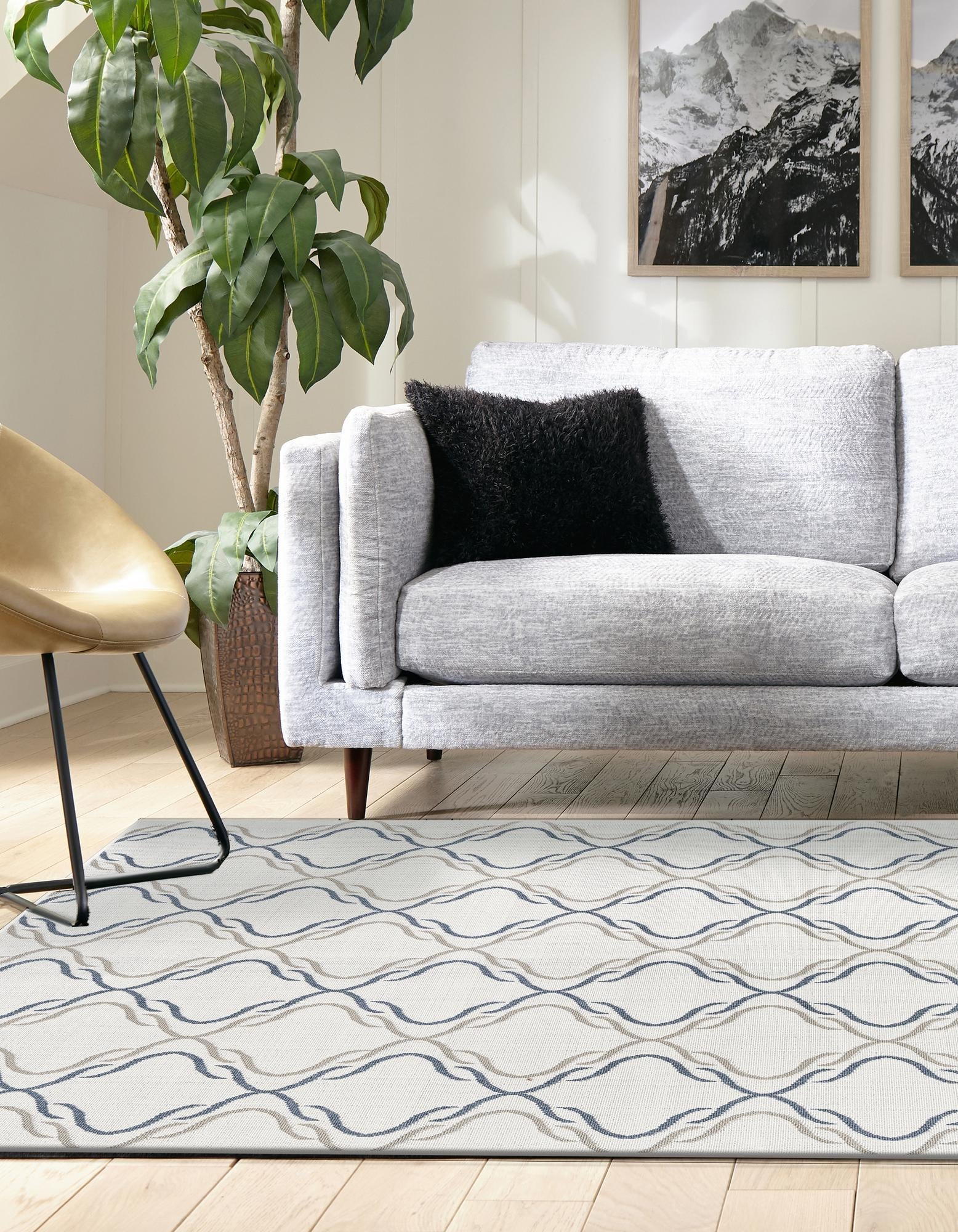 Seaside Lattice Collection Area Rug -  Hastings