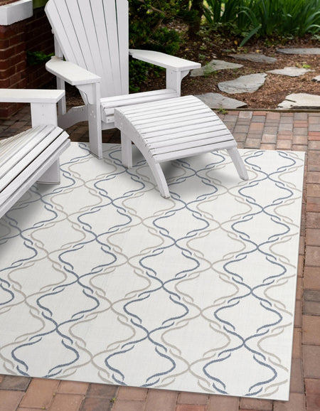 Seaside Lattice Collection Area Rug -  Hastings