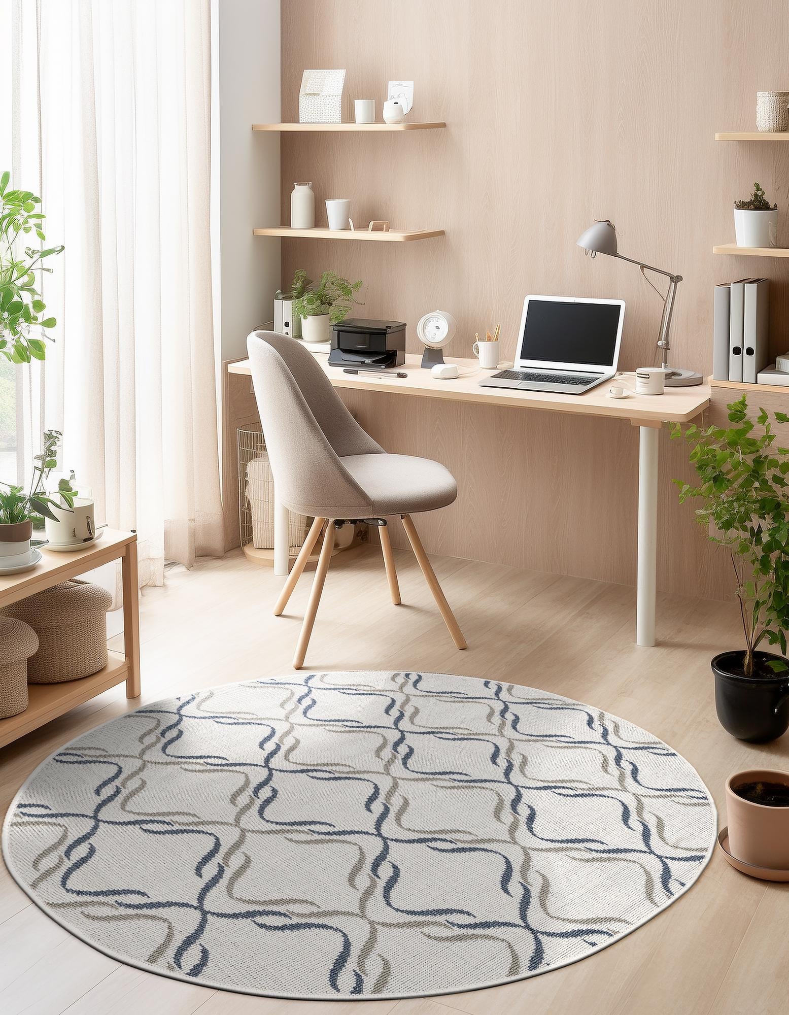 Seaside Lattice Collection Area Rug -  Hastings